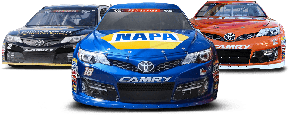 Toyota Camry Racecars Lineup PNG Image