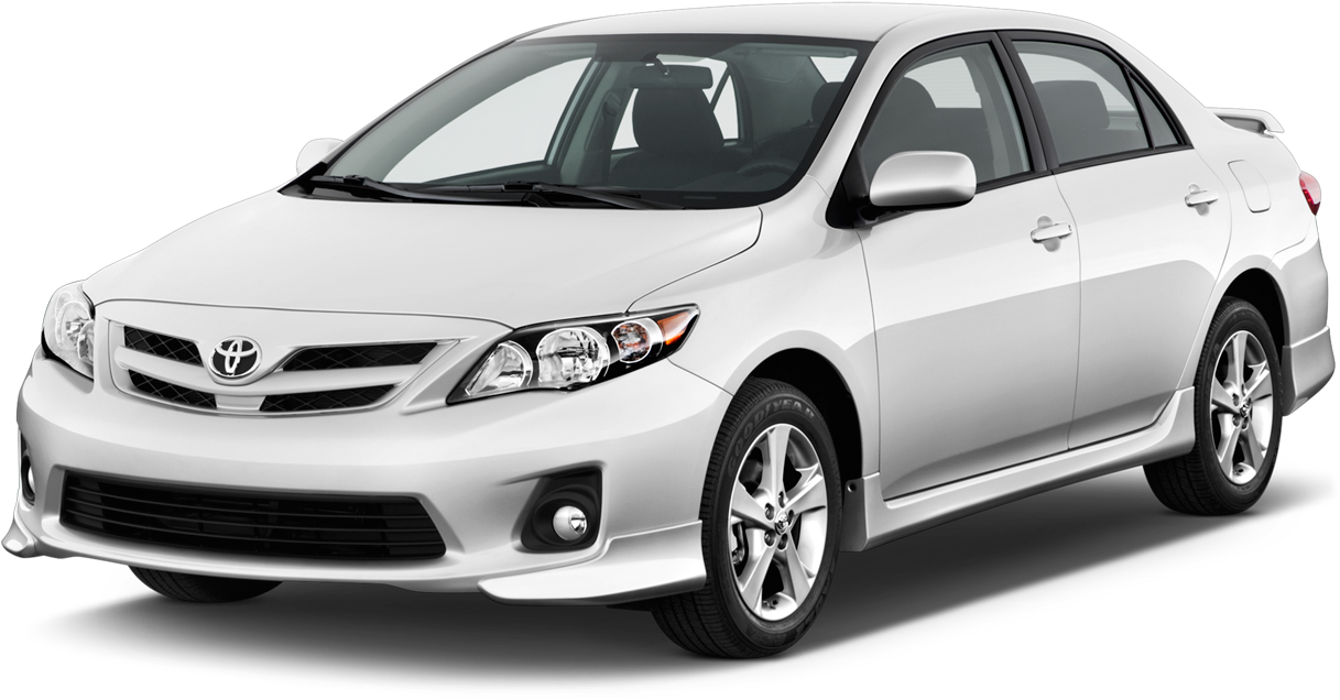 Toyota Corolla Silver Sedan PNG Image