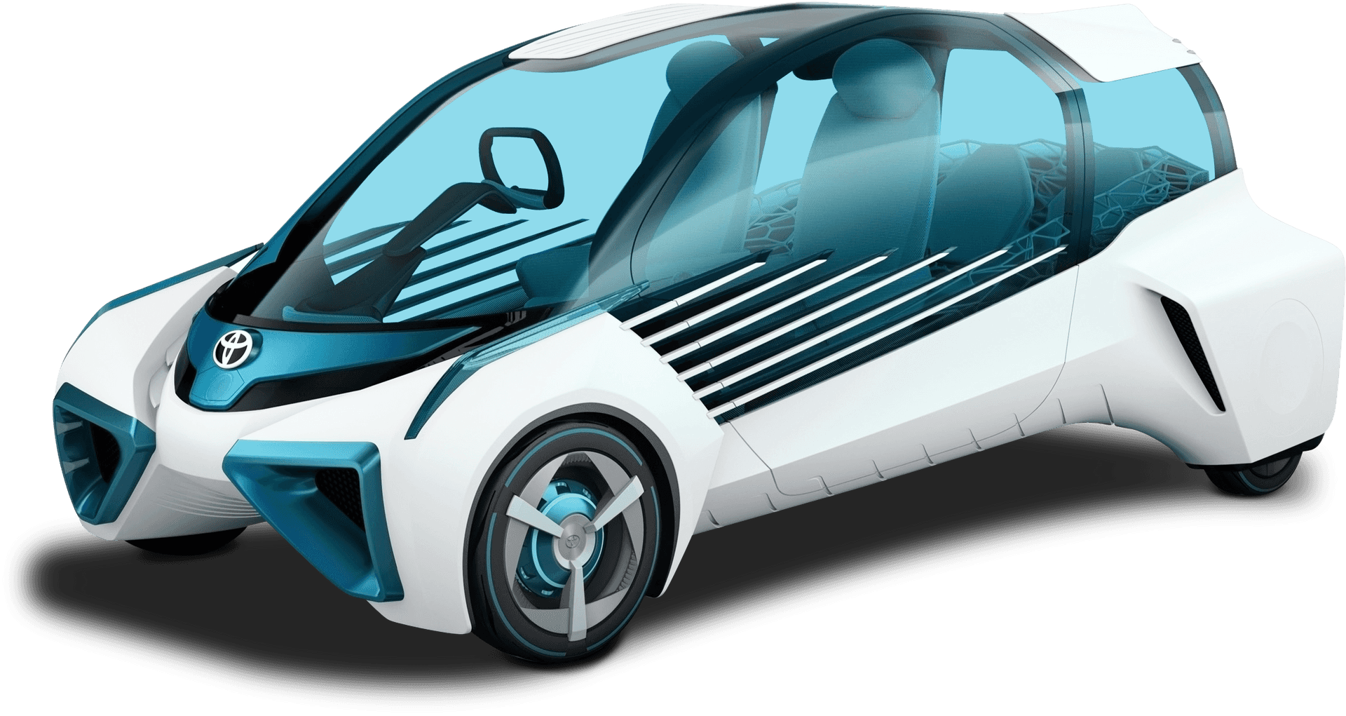 Toyota Futuristic Concept Car Design PNG Image