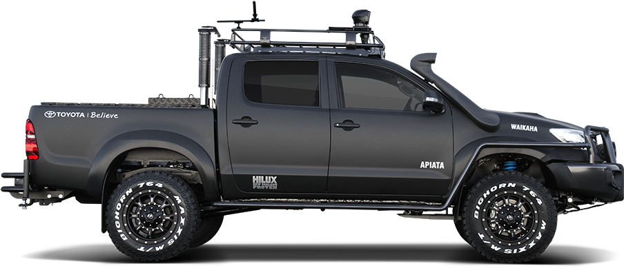 Toyota Hilux Pickup Truck Side View PNG Image