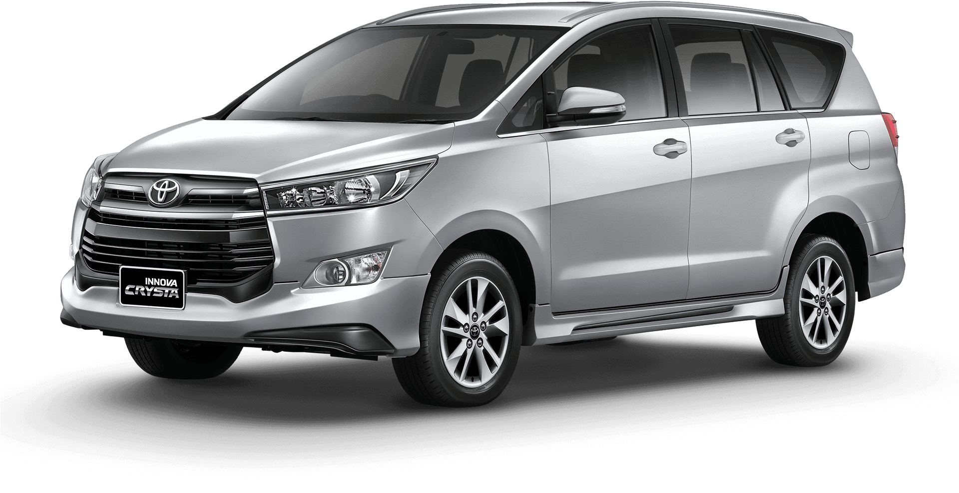 Toyota Innova Crysta Silver M P V PNG Image