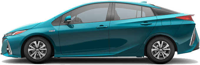 Toyota Prius Hybrid Side View PNG Image