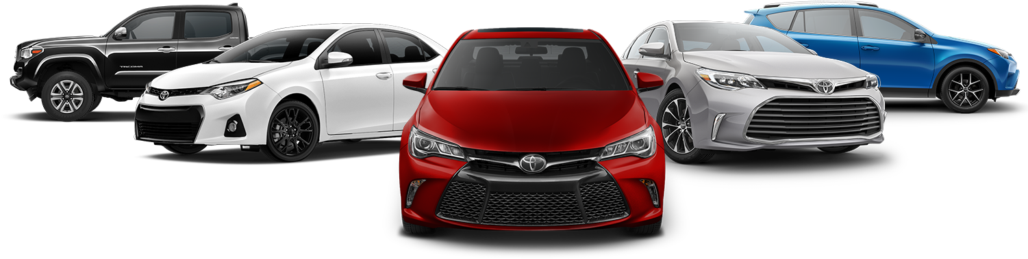 Toyota Vehicle Lineup PNG Image