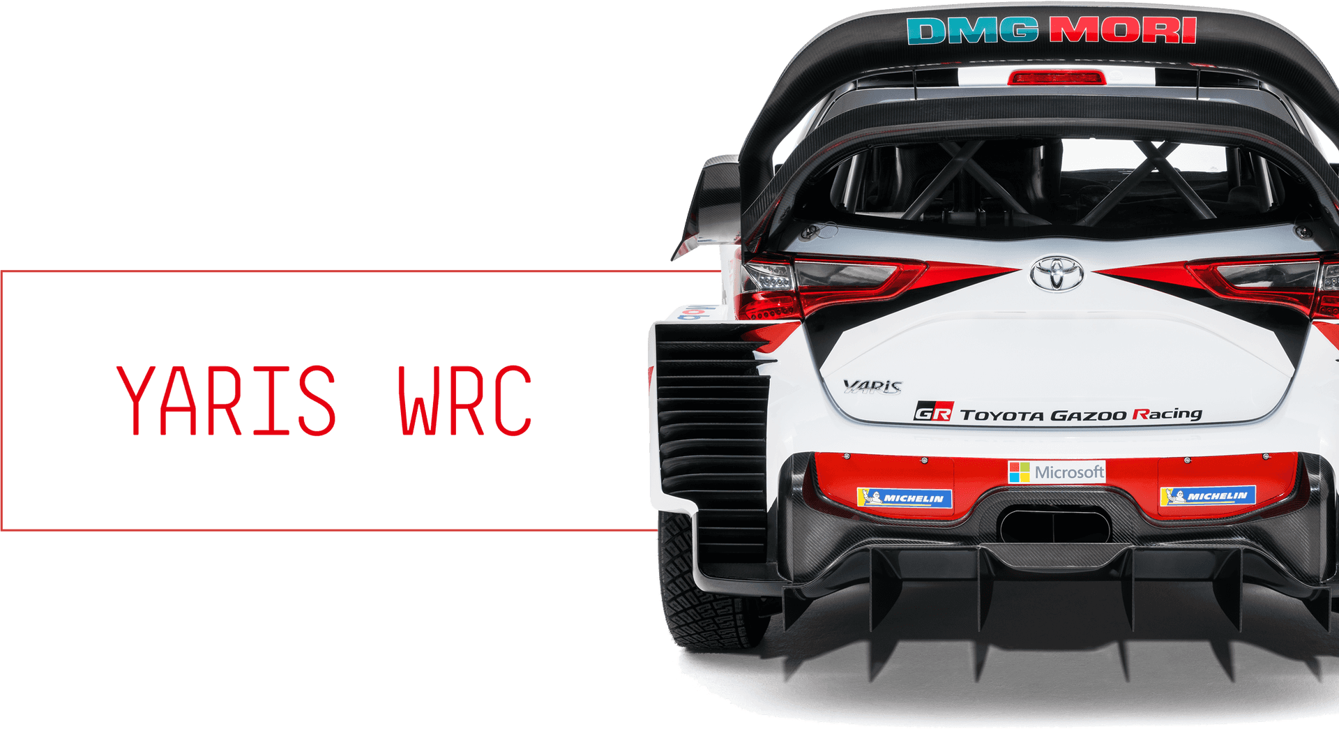 Toyota Yaris W R C Rally Car Rear View PNG Image