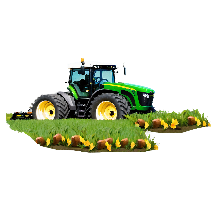 Tractor In Field Png 05242024 PNG Image