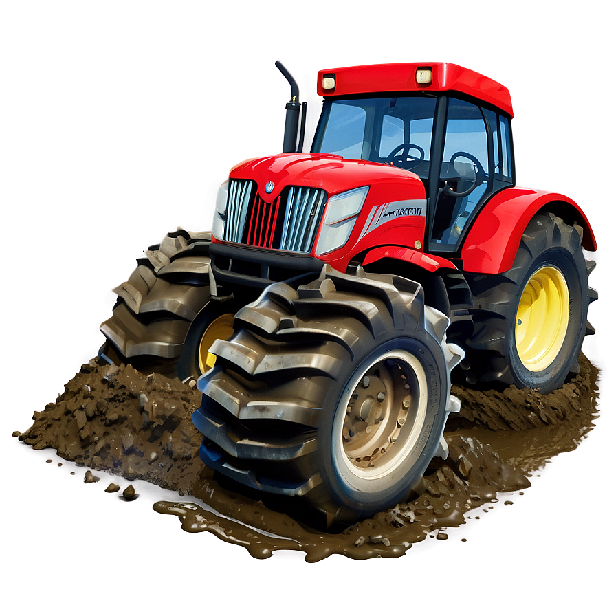 Tractor In Mud Png 05242024 PNG Image