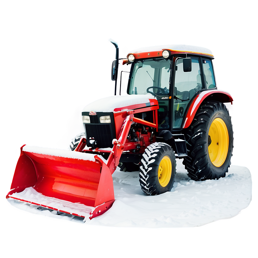 Tractor In Snow Png 05242024 PNG Image