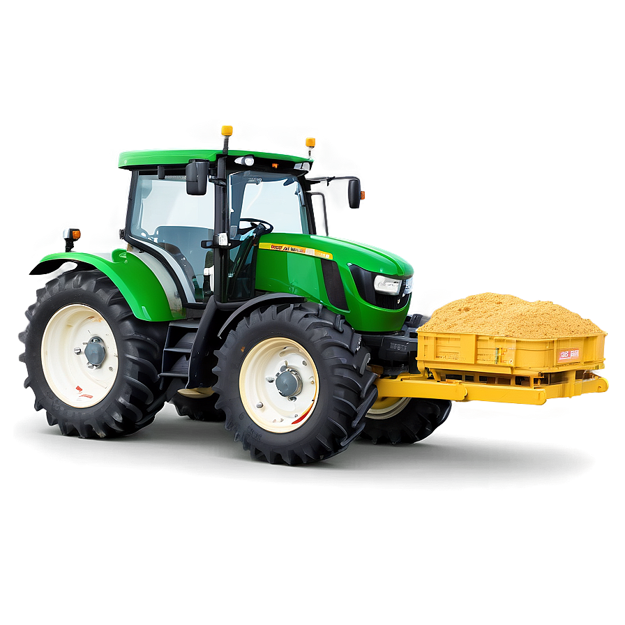 Tractor With Fertilizer Spreader Png Brd PNG Image