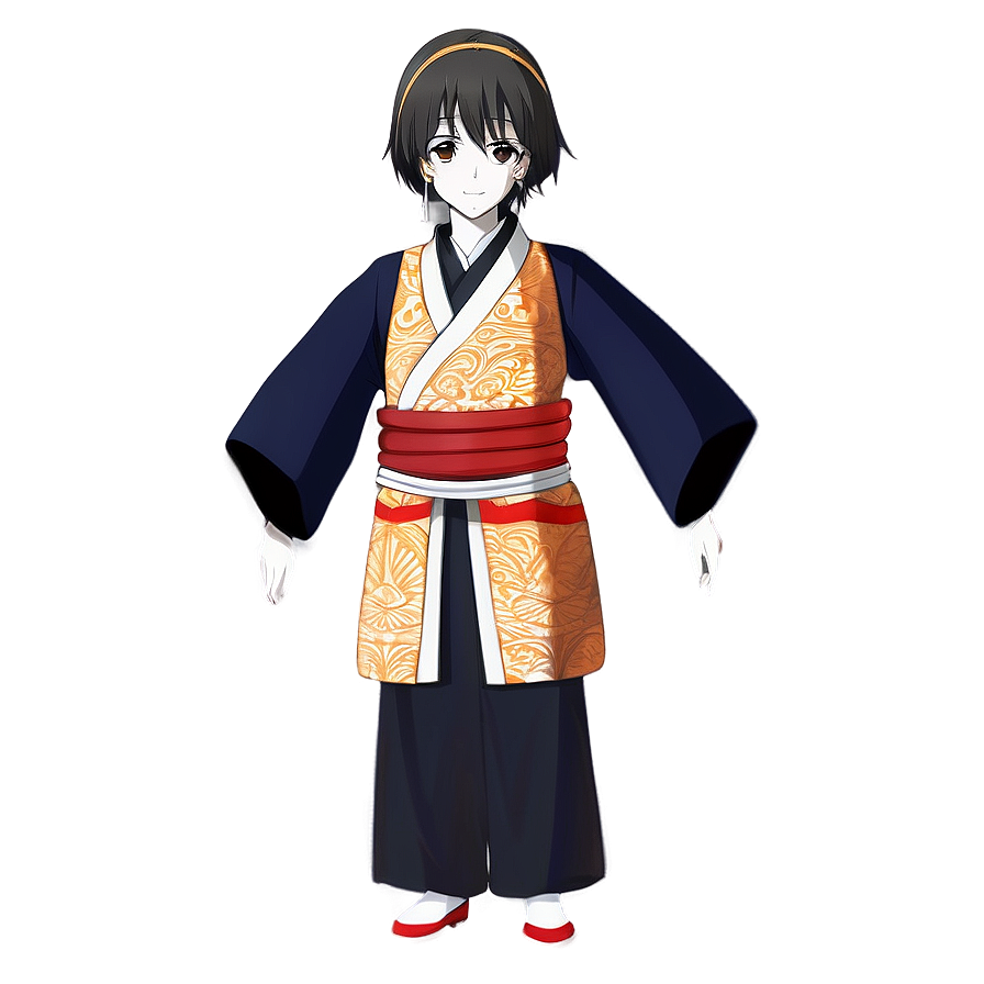 Traditional Anime Clothing Png Dob PNG Image