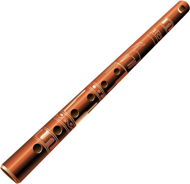 Traditional Bansuri Flute PNG Image