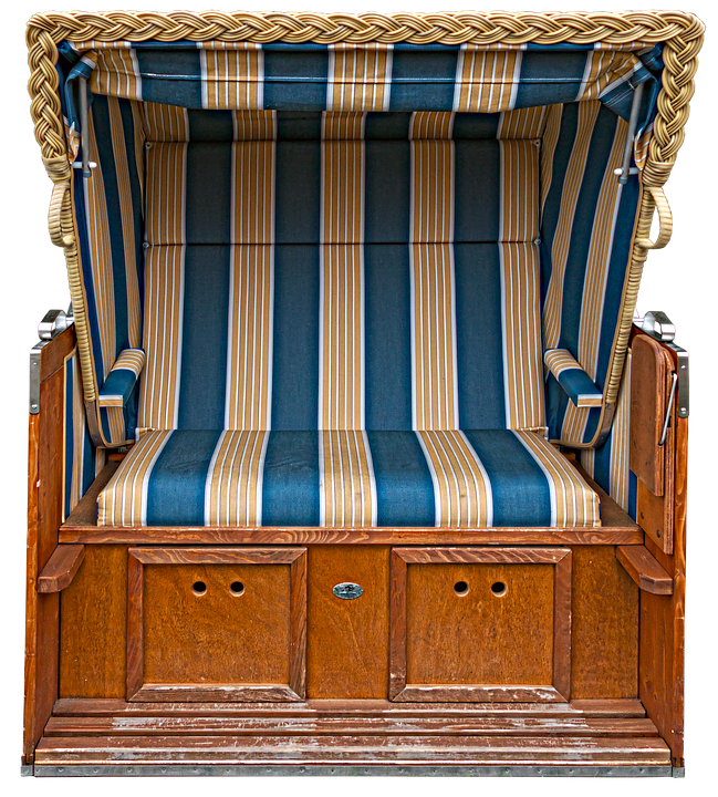 Traditional Beach Chair Design PNG Image