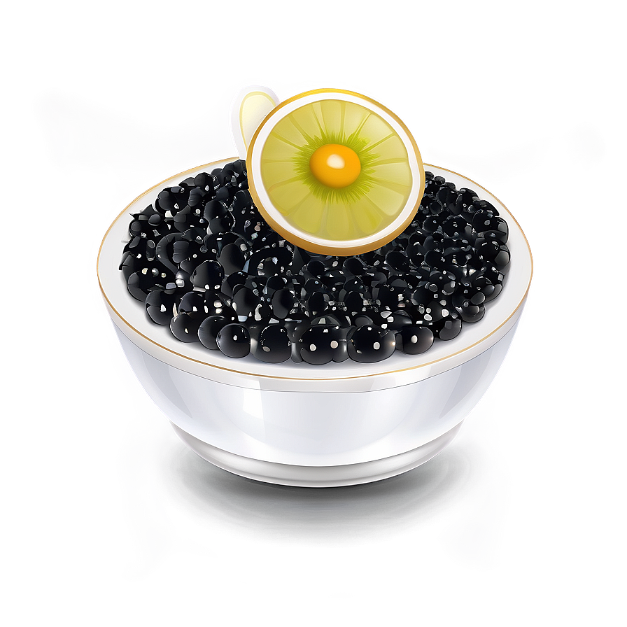 Traditional Caviar Service Png 06252024 PNG Image