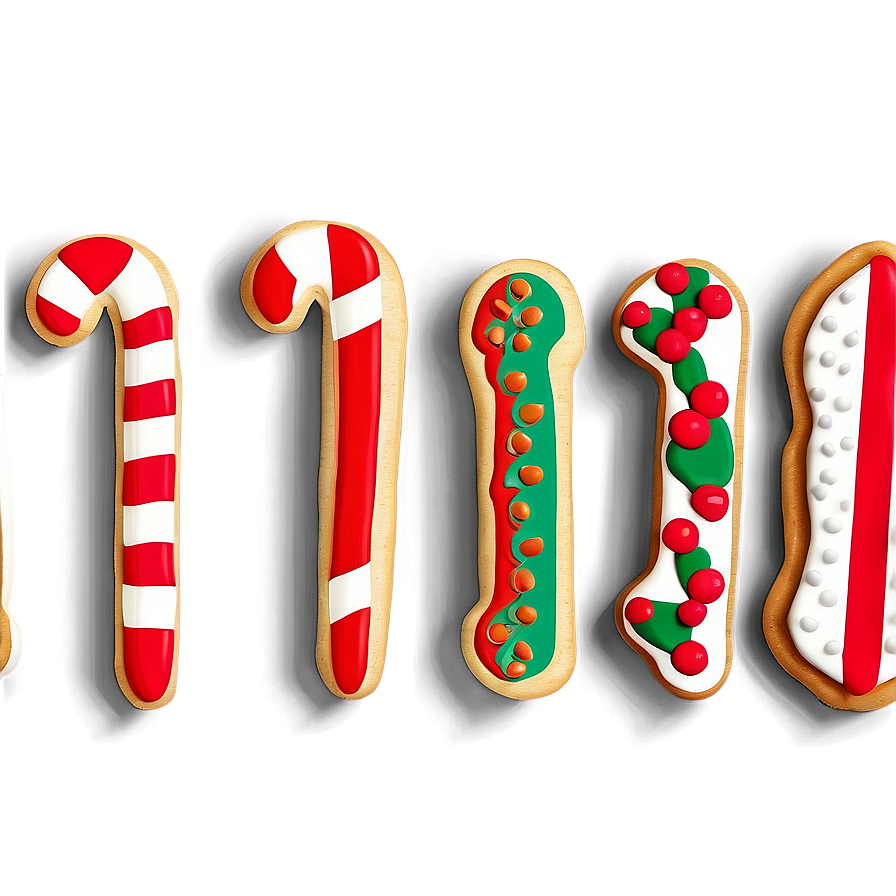 Traditional Christmas Cookie Designs Png Snr61 PNG Image