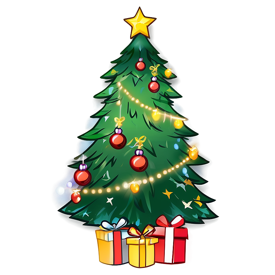 Traditional Christmas Tree Outline Png Fbd PNG Image