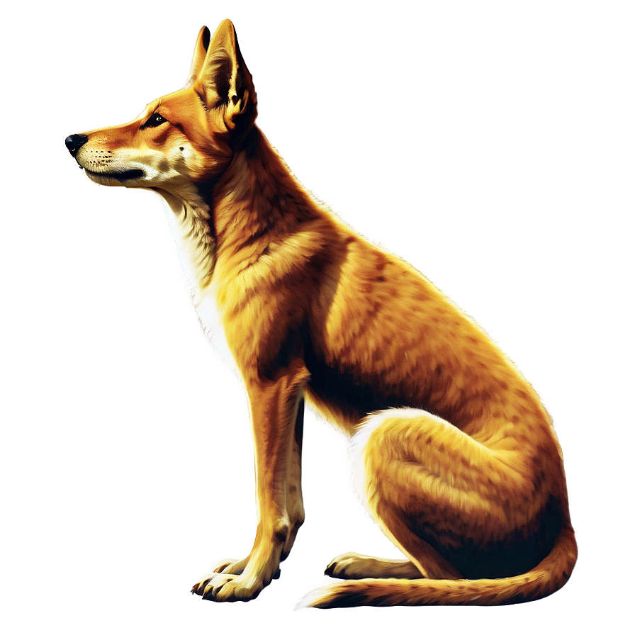 Traditional Dingo Painting Png 47 PNG Image