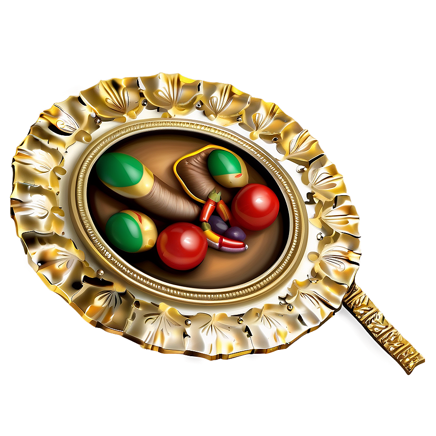 Traditional Gold Plate Png Slw9 PNG Image