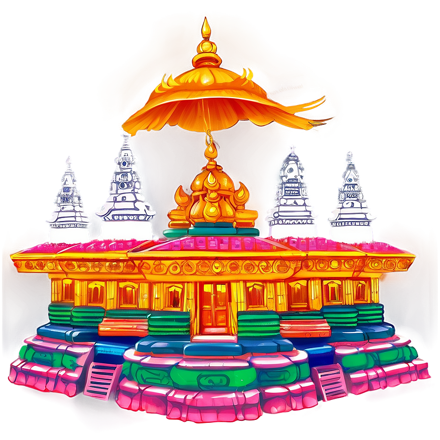 Traditional Hindu Temple Png 06252024 PNG Image