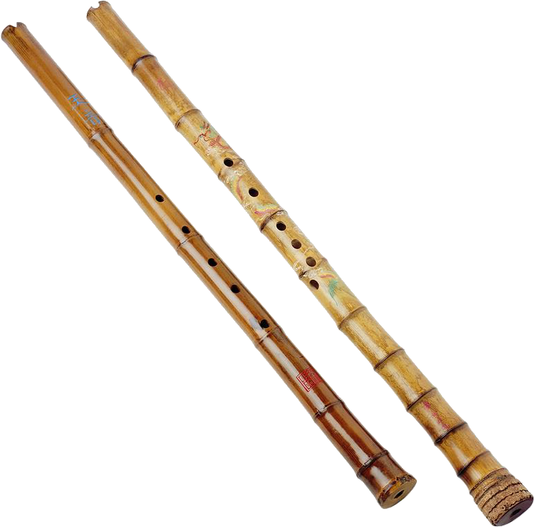 Traditional Indian Bansuri Flutes PNG Image