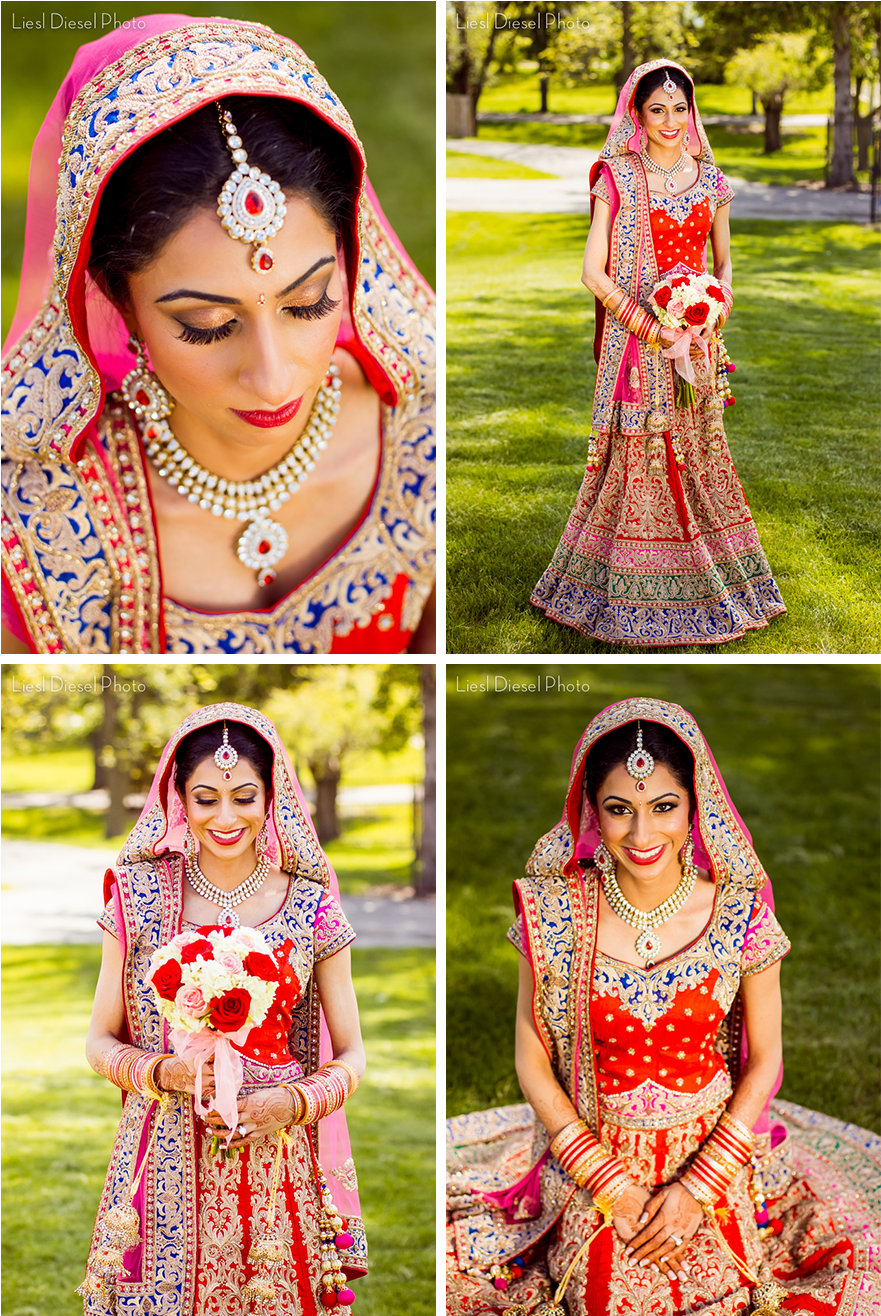 Traditional Indian Bride Portraits PNG Image