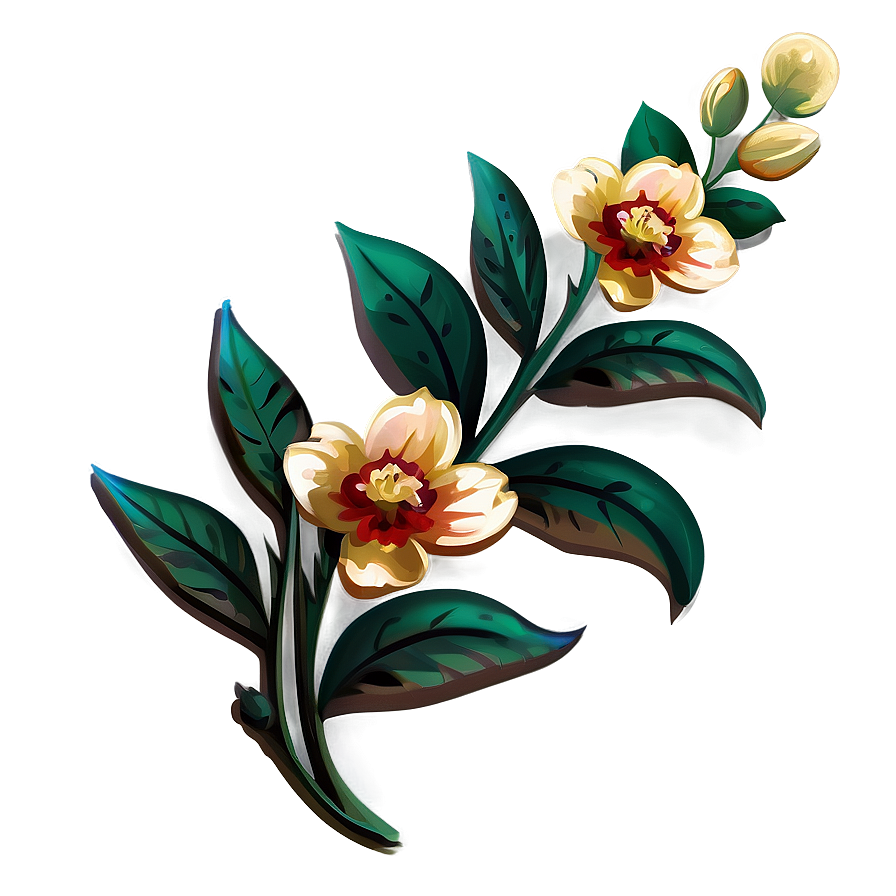 Traditional Indie Flower Png 18 PNG Image