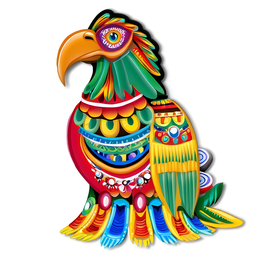 Traditional Mexican Eagle Art Png 06132024 PNG Image