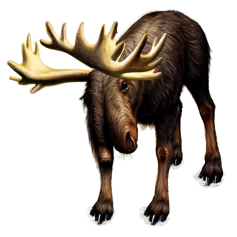 Traditional Moose Tattoo Png Vsw PNG Image