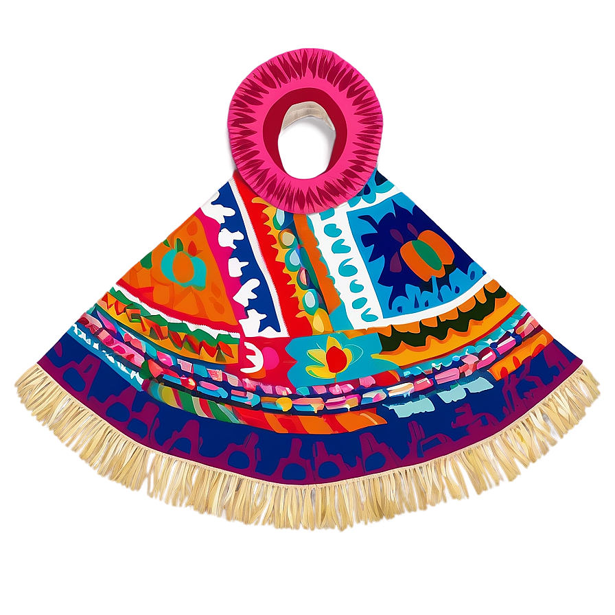 Traditional Poncho Design Png 06272024 PNG Image