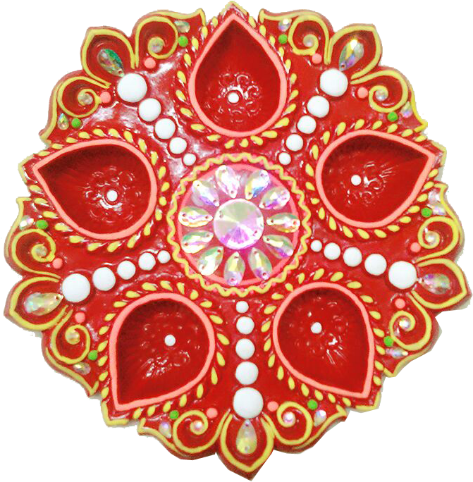 Traditional Rakhi Pooja Thali Design PNG Image