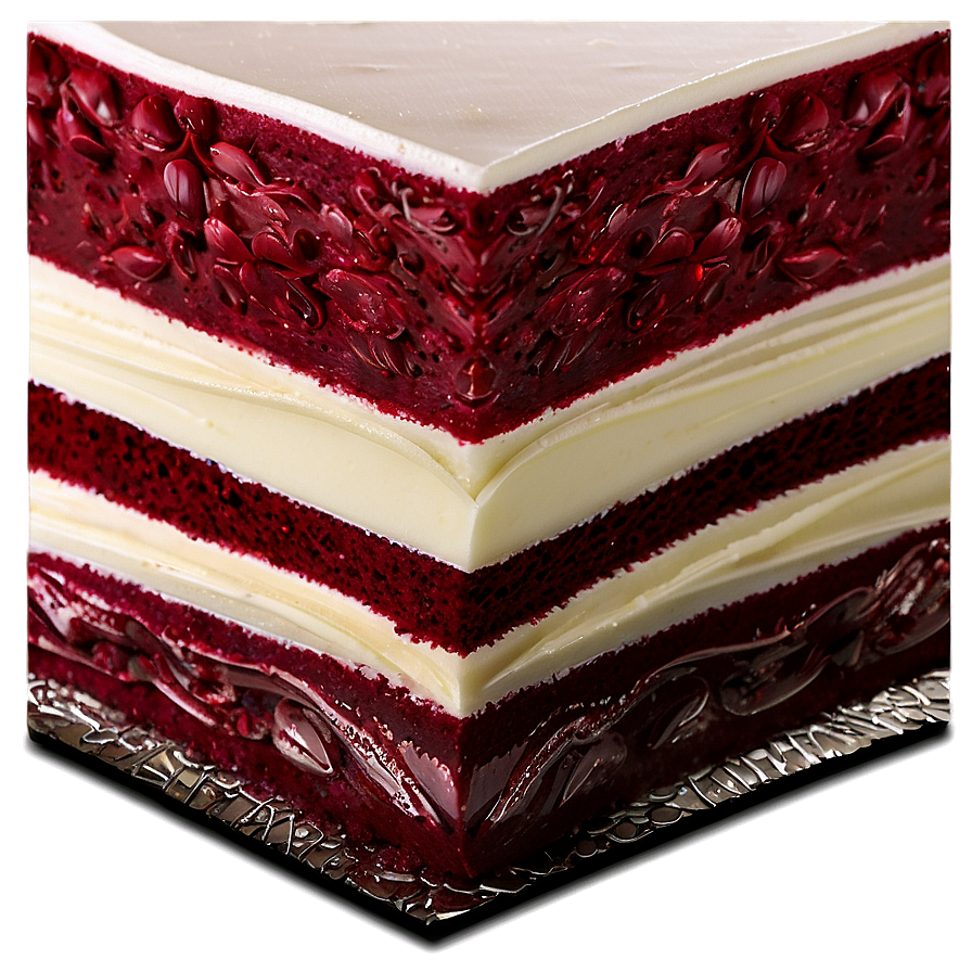 Traditional Red Velvet Cake Png Ury PNG Image