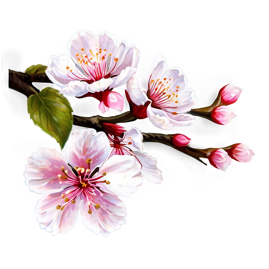 Traditional Sakura Flower Png Qit PNG Image