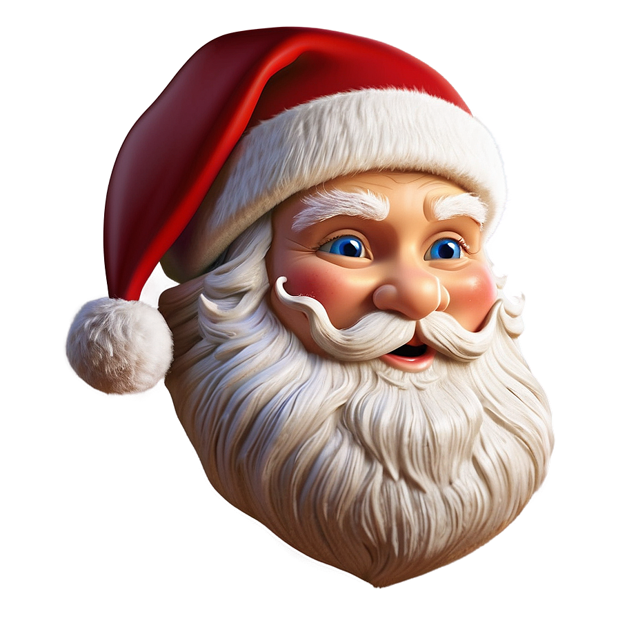 Traditional Santa Face Png Ash PNG Image