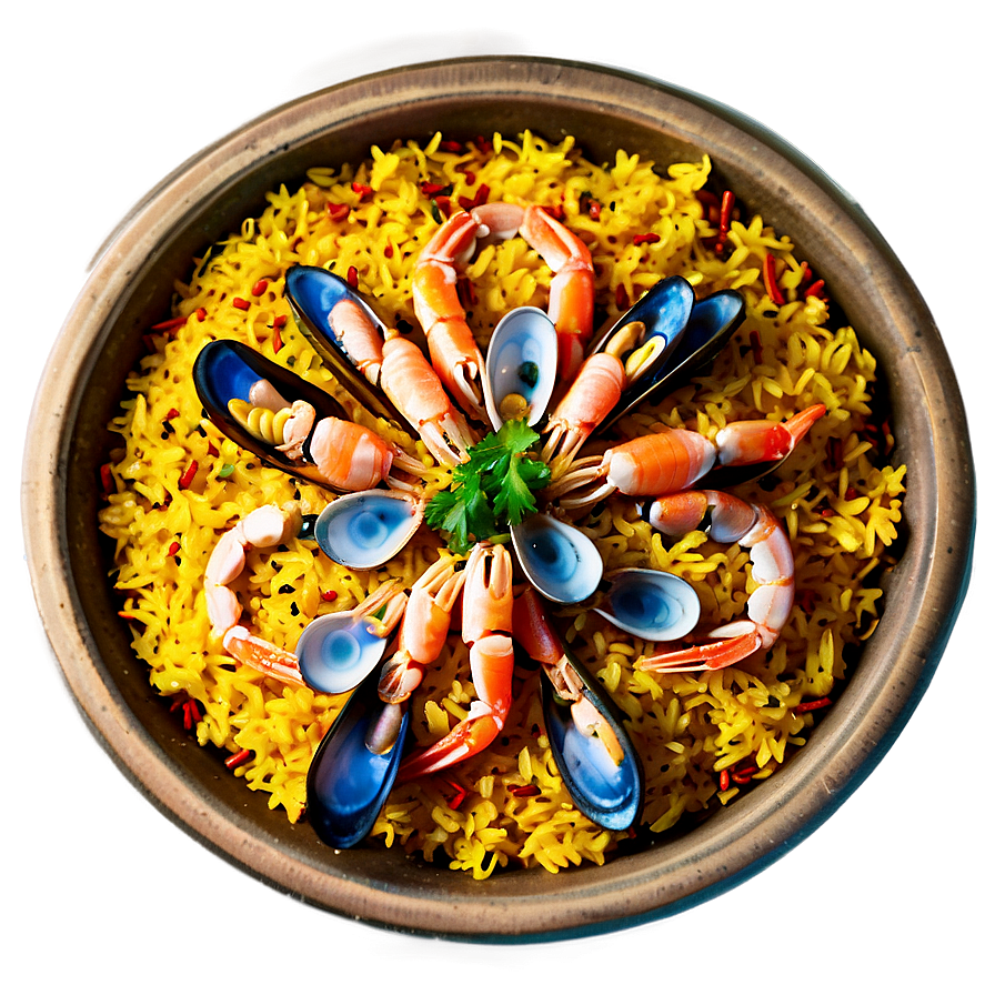 Traditional Seafood Paella Dish Png 06252024 PNG Image