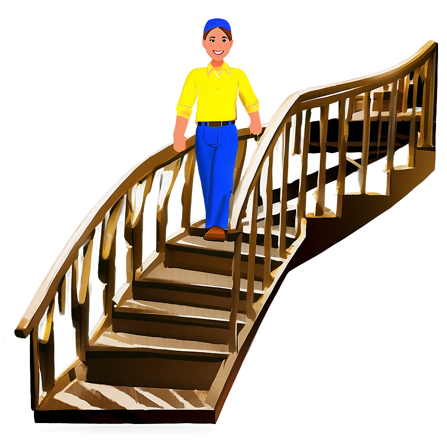 Traditional Staircase Png Qxo PNG Image