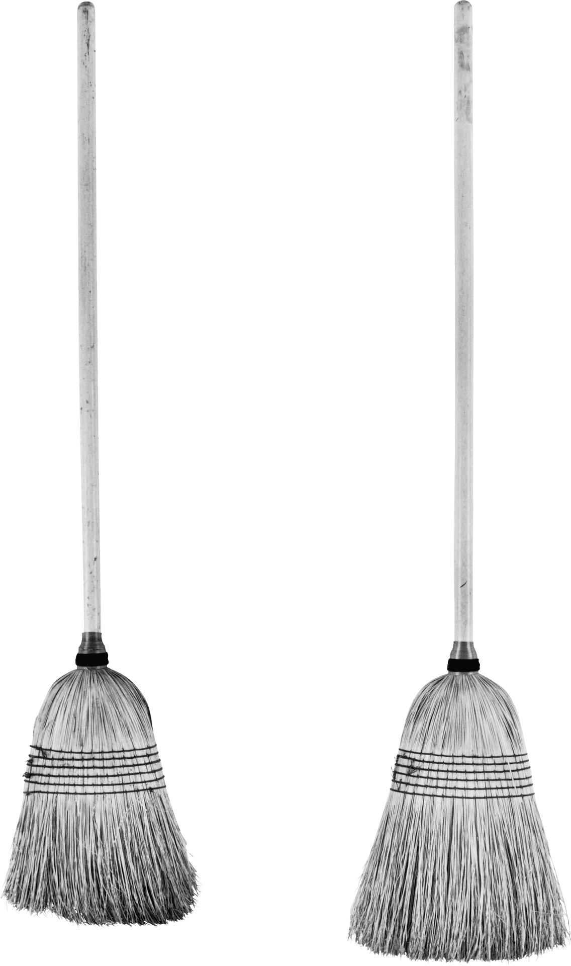 Traditional Sweeping Brooms PNG Image