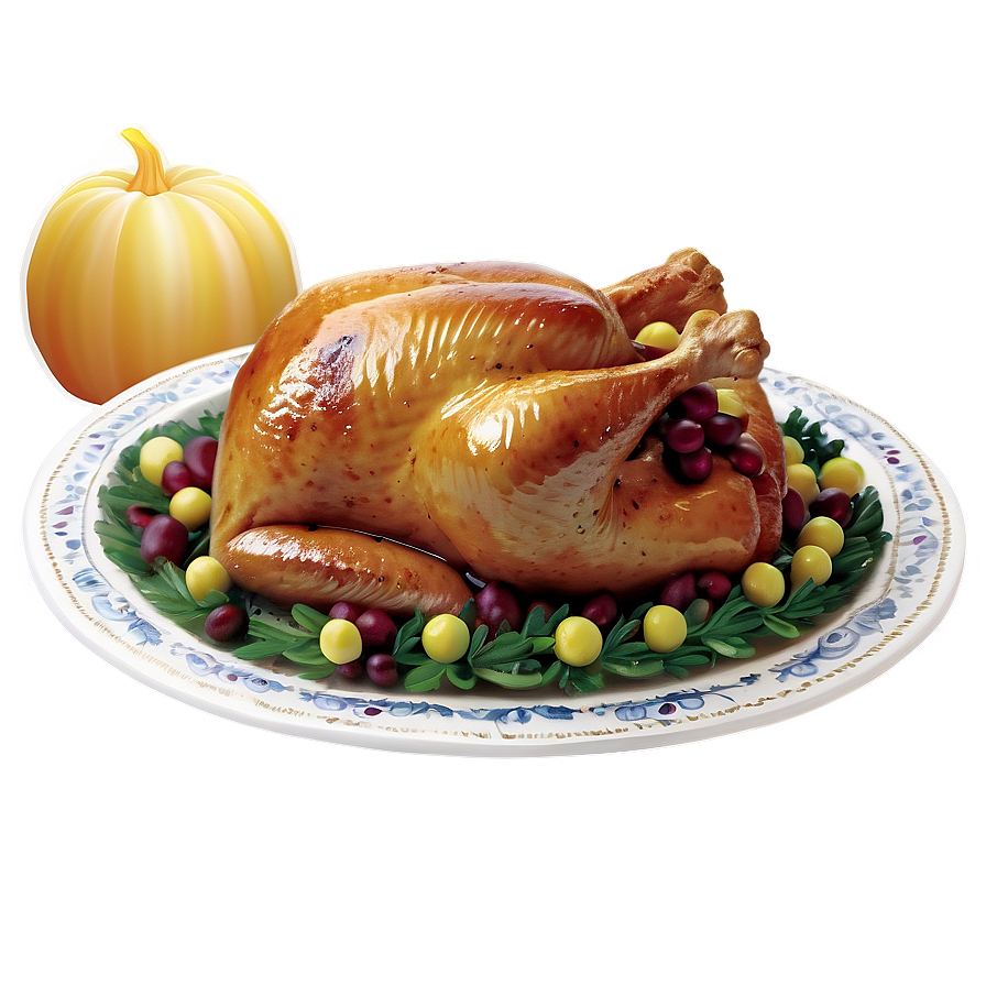 Traditional Thanksgiving Meal Png Ikd PNG Image