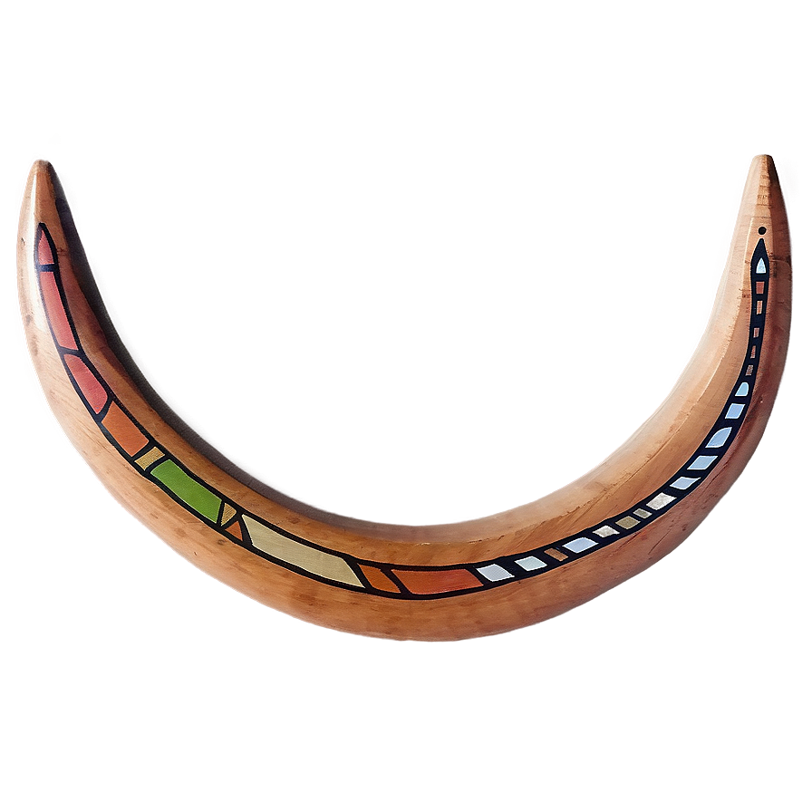 Traditional Wooden Boomerang Png 06232024 PNG Image