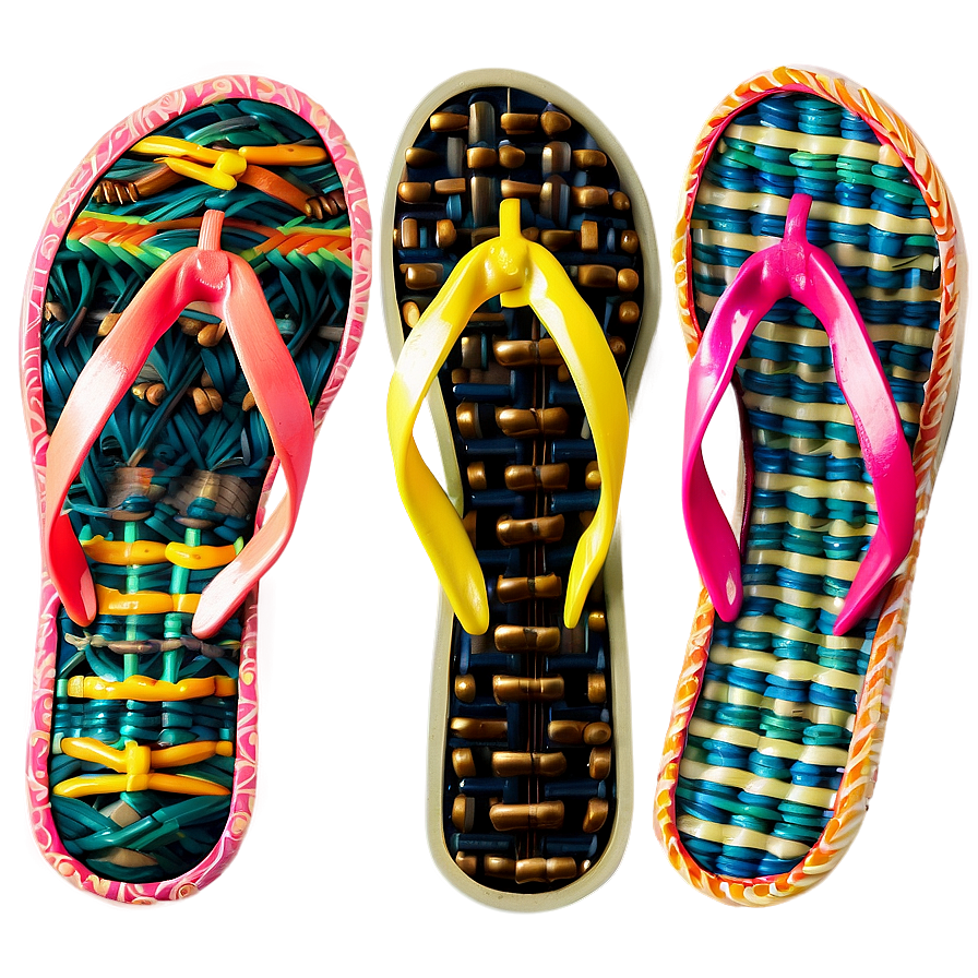 Traditional Woven Flip Flop Png 06132024 PNG Image