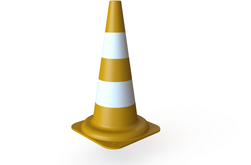 Traffic Cone3 D Rendering PNG Image