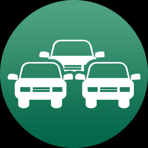 Traffic Icon Two Carsand One Overtaking PNG Image