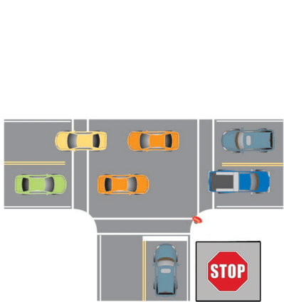 Traffic Intersection Stop Sign PNG Image