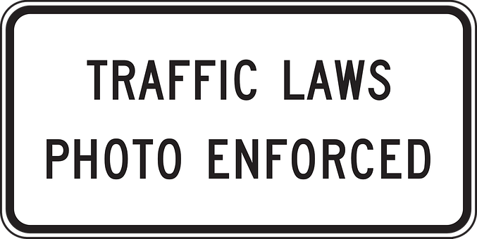 Traffic Laws Photo Enforced Sign PNG Image