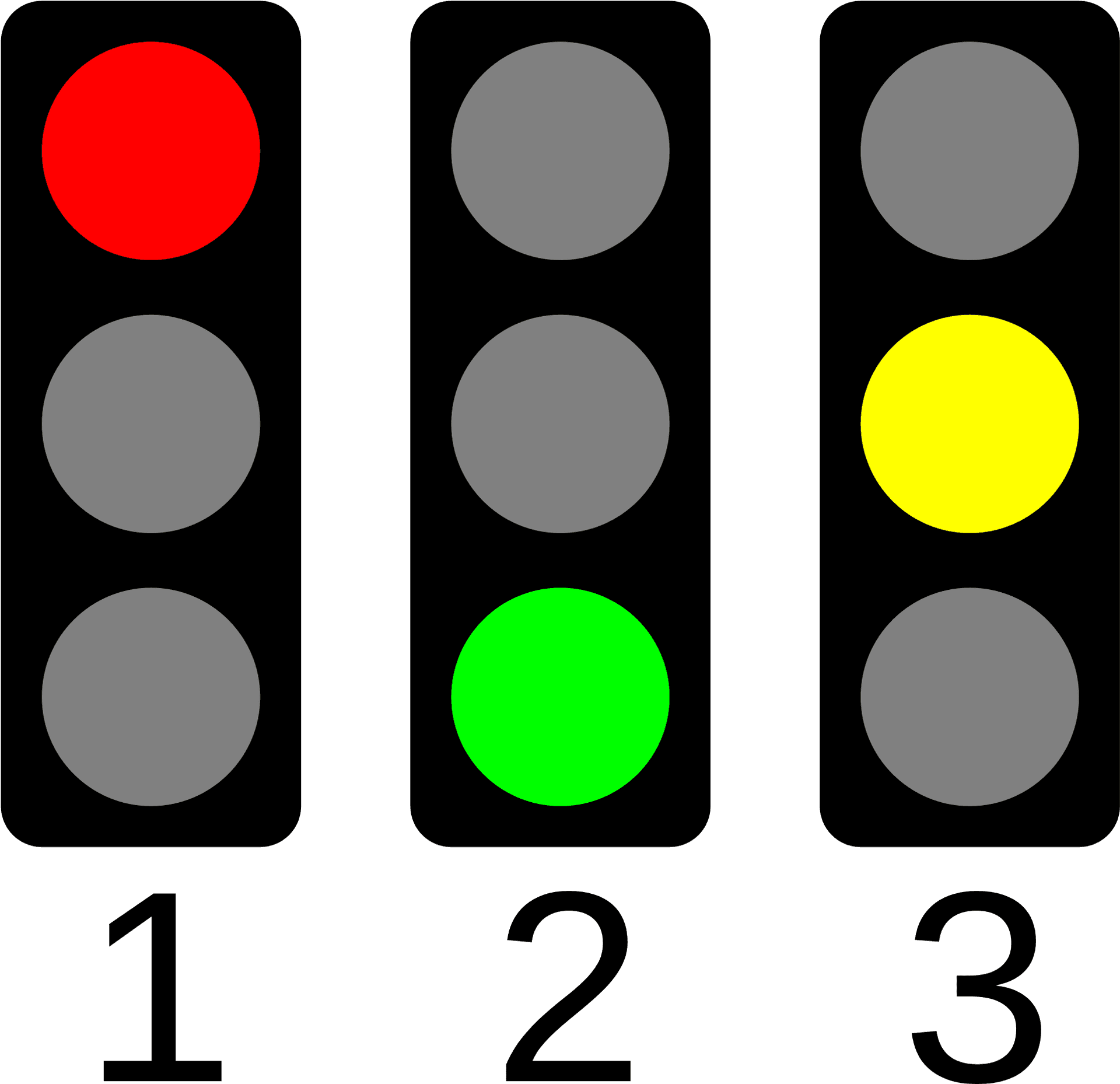 Traffic Light Sequences Illustration PNG Image