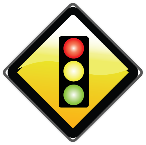 Traffic Light Sign Illustration PNG Image