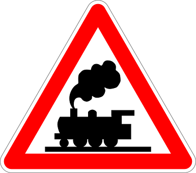 Train_ Crossing_ Warning_ Sign PNG Image