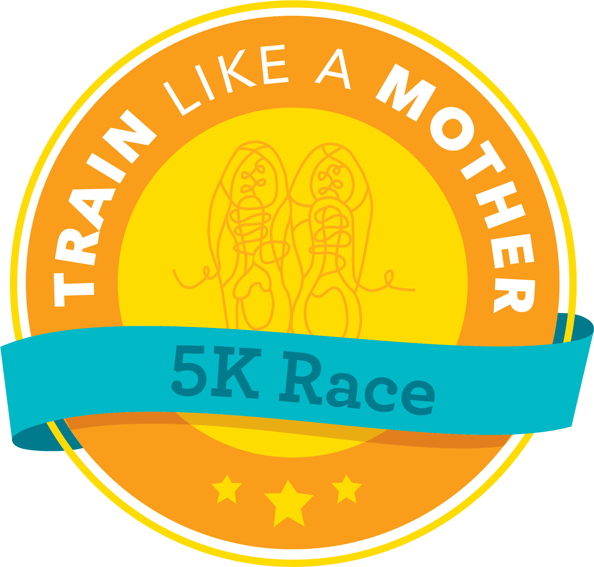 Train Like A Mother5 K Race Badge PNG Image