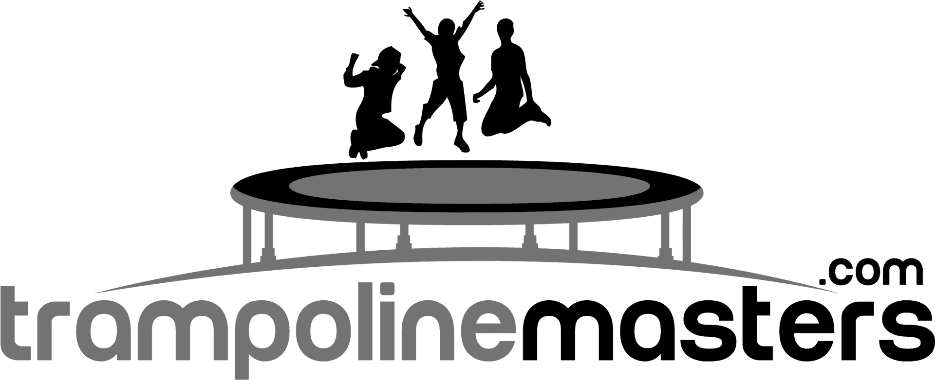 Trampoline Masters Logo Jumping Silhouettes PNG Image