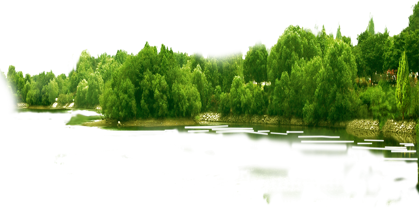 Tranquil Lake Greenery Panorama PNG Image