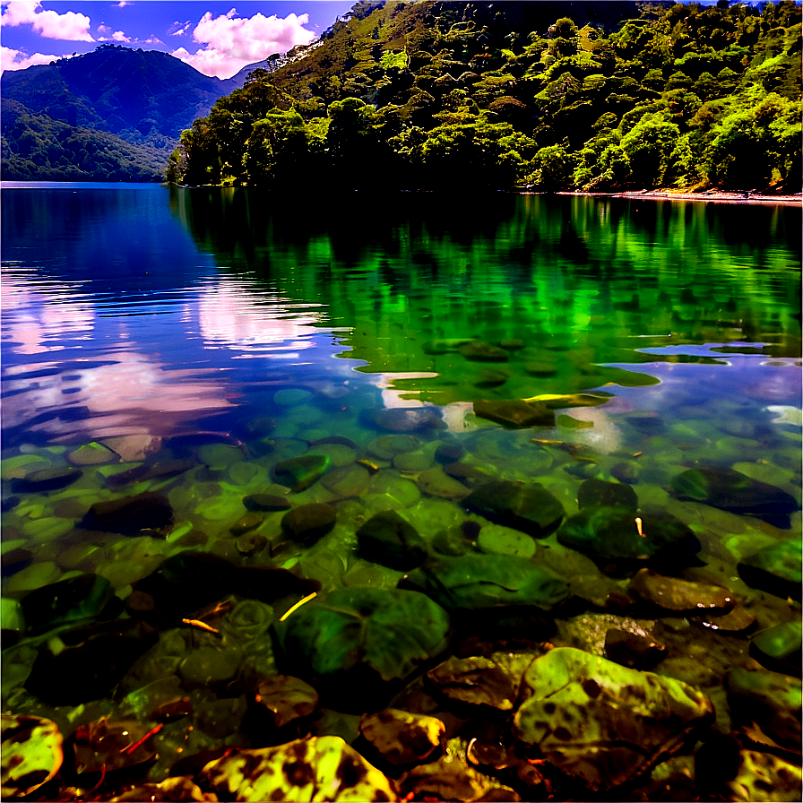 Tranquil Lake Waters Png Sfk55 PNG Image