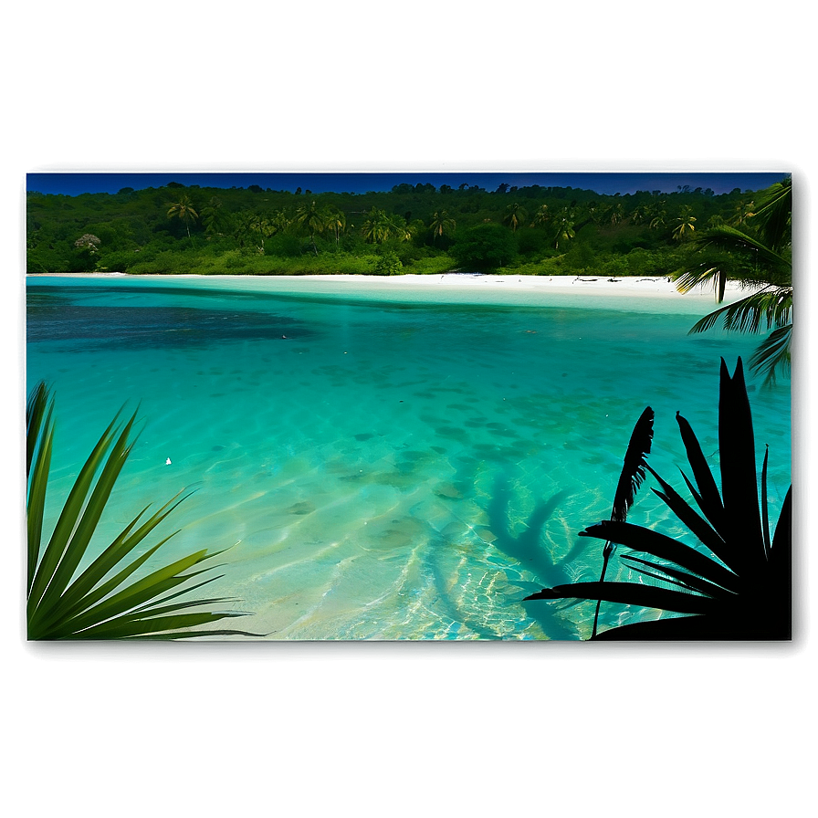 Tranquil Tropical Lagoon Png 06112024 PNG Image