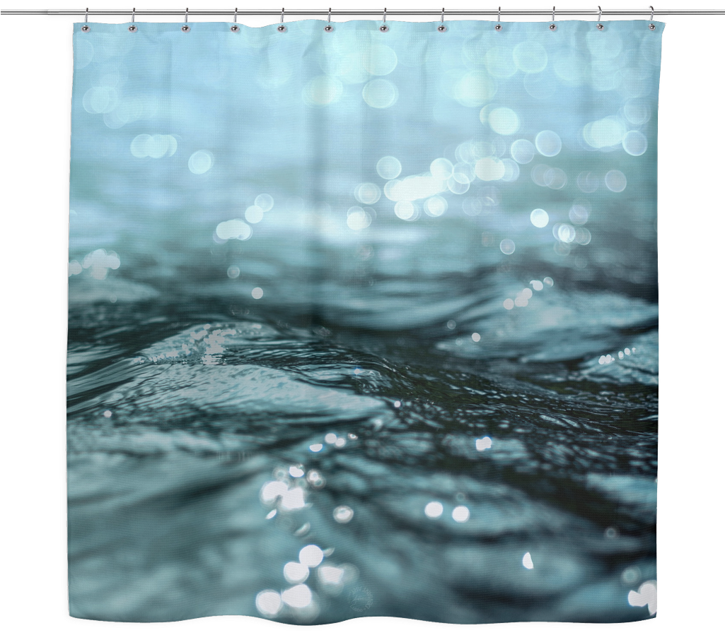 Tranquil Water Surface Sunlight Reflections PNG Image